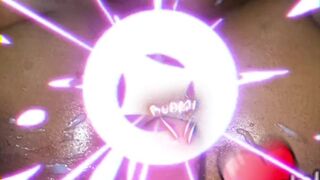 Black Facial EJACULATION Giant Spunk flow on Large Titties Ebony Gal