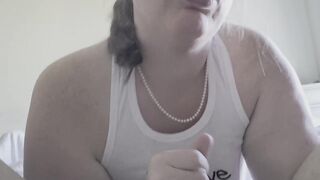 Wife gives a Sunday afternoon surprise sloppy oral previous to the Halloween party