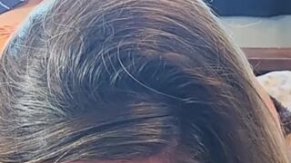 Listen to the sounds of her mouth with a shlong in it