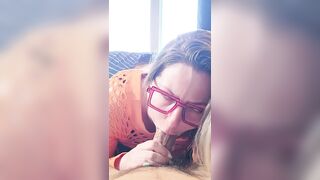 Listen to the sounds of her mouth with a shlong in it