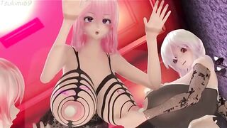 Growing titties CG Massive Tits