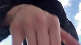 Glamorous hotty shows her booty.