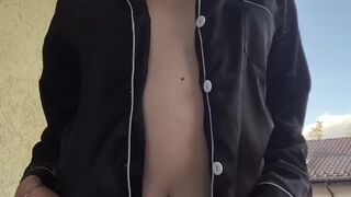 Charming beauty shows off her recent suit.