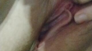 Whore Plays With Her Pink Twat With A Tail Plug In