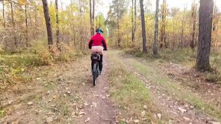 When biking in the forest I often get lascivious and have to void urine and masturbate to relax