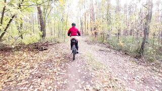 When biking in the forest I often get lascivious and have to void urine and masturbate to relax