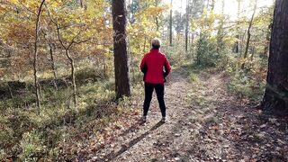 When biking in the forest I often get lascivious and have to void urine and masturbate to relax