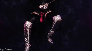 4 full episodes: belt-on compilation by latex Headmistress FemDom POV bawdy talking humiliation