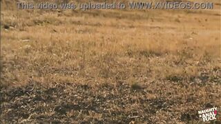 A voluptuous golden-haired becomes aroused during the time that camping and engages in booty-plug.