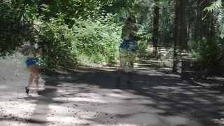 Got lascivious for bull weenie whilst jogging in woods