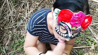 STEP MOMMY Amateur oral of my lover in the park