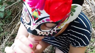 STEP MOMMY Amateur oral of my lover in the park