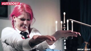 LETSDOEIT - German School Girl Bound & Fucked by Mistress