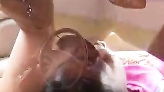 Pussy licking while driving