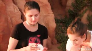 Stella and Francesca Hot Lesbians In Portugal