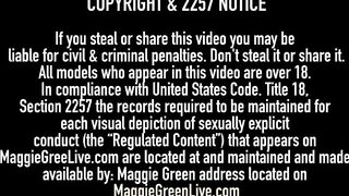 Miss Raquel FaceSits On Maggie Green & Creams In Her Mouth!