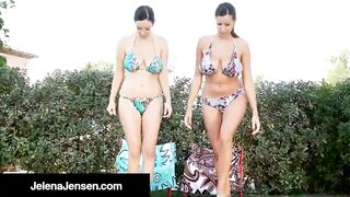 Wet Hotties Jelena Jensen & Sensual Jane Make Out In Pool!