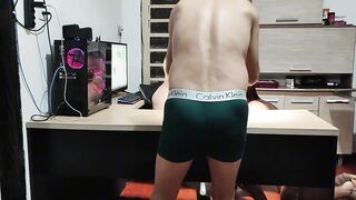 Behind the scenes, hardcore banging with a sexy, large-assed cutie.
