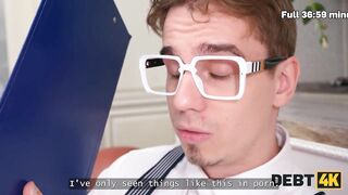 DEBT4k. Hawt cutie gets unfathomable penetration in butthole