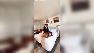 Gibby Smacking This big beautiful woman Cum Bucket Cheeks