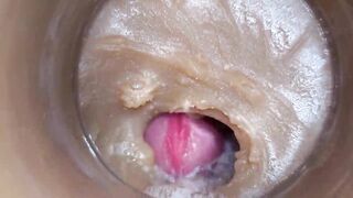 ASMR Unfathomable Vagina Captured Overdose Cumshot of Semen 4k