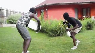 double penetration 2on1 - 2 ebony lads robbed the abode and took the anal virginity of Aura Sin FLX005P01
