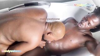 bath sexy washroom with soaked creamy cunt spunk fountain