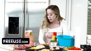 Preggy Stepmother Gets Banged by Her Stepson in Her Kitchen