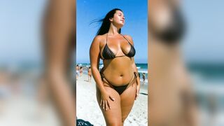 Curvy Doxies at the beach - 1 [AI generated]