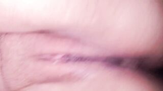 double vaginal with my spouse and his ally in the living room then my spouse creampies me twice