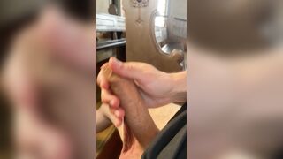 Risky large ramrod masturbation in public church part 1