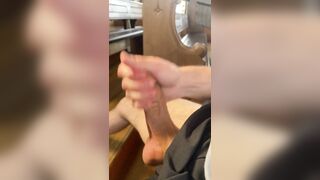 Risky large ramrod masturbation in public church part 1