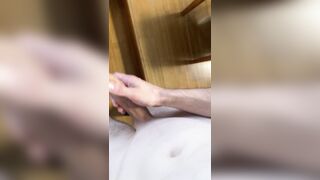 Strocking large dick and slap me in public complete nude