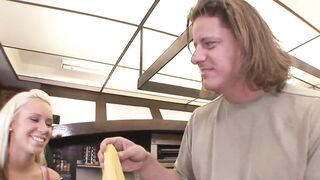 Large shlong in taut teen twat