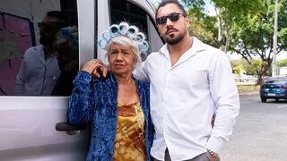 73 Year Old Granny Picked up for Van Anal Sex