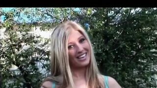 Large muscle dude twat screwing large tits golden-haired ramrod sucking masturbation in the garden