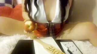 Teacher MindySueLove Welcomes Her Students To Her Wicked Lewd Class And Eats Her Apple Riding U