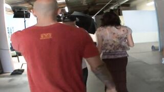 Breasty brunette hair mother i'd like to fuck gets drilled during the time that her spouse is watching.