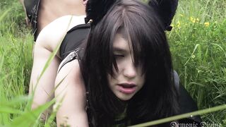 Cute Last Dream 14 Miqo'te Gets Screwed Hard in the Forest