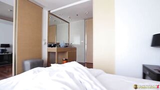 JohnTronX - Sizzling morning sex and creampie with a hawt tattooed Oriental angel
