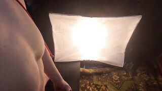 4k - obscene talk and groans as i wank my large dick imagining our sexy sex