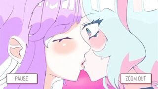 Transgender Giving a kiss and Banging With her Large Bulky Knob! Giving a kiss, Tugjob, Screwing, Large Dong