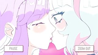 Transgender Giving a kiss and Banging With her Large Bulky Knob! Giving a kiss, Tugjob, Screwing, Large Dong