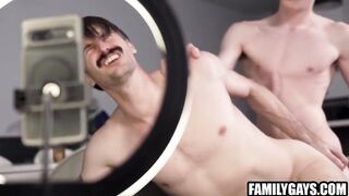 Step Son Catches Step Daddy Do Homosexual Live Streams