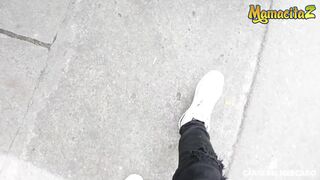 CARNEDELMERCADO - INDIRA UMA AMATEUR LATIN BRUNETTE HAIR BANGS STRANGER ON CAMERA - MAMACITAZ