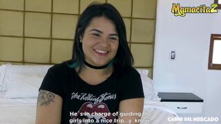 CARNEDELMERCADO -  LARGE BAZOOKAS OVERWEIGHT COLOMBIAN PLAYGIRL PICKED UP AND BANGED FULL SCENE