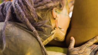 Lesbo Tattooed Belt-on Urinate juicy Screwing