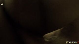 JohnTronX - Sexy shower fellatio and standing sex with a consummate slender Oriental chick