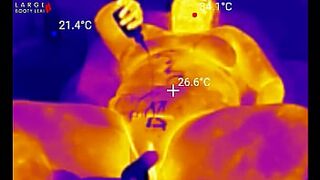 1st BBC Sex Machine Screw: Oiled Up big beautiful woman Cums Hard on Your Giant Penis, 15 Min Ride and Cum Countdown, POV Thermal (4K Landscape)