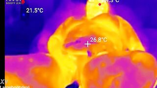 1st BBC Sex Machine Screw: Oiled Up big beautiful woman Cums Hard on Your Giant Penis, 15 Min Ride and Cum Countdown, POV Thermal (4K Landscape)